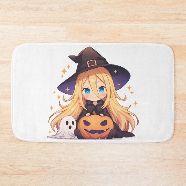 Item preview, Rachel Gardner Angels Of Death Halloween Pumpkin Witch Blonde Cute Kawaii Chibi Anime Girl designed and sold by HumbertoValveno.
