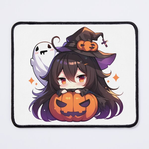 Item preview, Taihou Azur Lane Halloween Chibi Anime Girl Pumpkin Witch Ghost Cute designed and sold by HumbertoValveno.