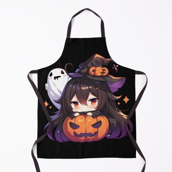 Item preview, Taihou Azur Lane Halloween Chibi Anime Girl Pumpkin Witch Ghost Cute designed and sold by HumbertoValveno.