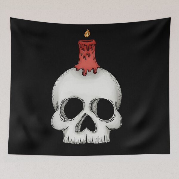 Item preview, Candle Skull designed and sold by WrensDgtDesigns.