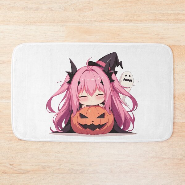 Item preview, Krul Tepes Seraph Of The End Halloween Chibi Anime Girl Pumpkin Witch Ghost designed and sold by HumbertoValveno.