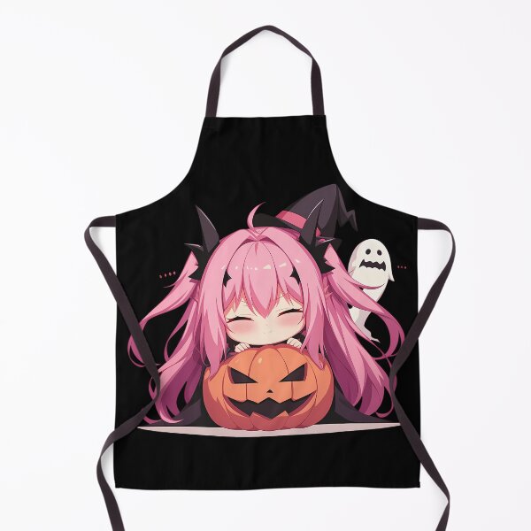 Item preview, Krul Tepes Seraph Of The End Halloween Chibi Anime Girl Pumpkin Witch Ghost designed and sold by HumbertoValveno.