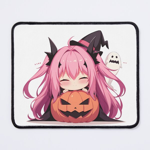 Item preview, Krul Tepes Seraph Of The End Halloween Chibi Anime Girl Pumpkin Witch Ghost designed and sold by HumbertoValveno.