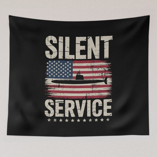 Item preview, Silent Service U.S Submarines Forces Patriotic Veterans Day designed and sold by BakeryDozen.