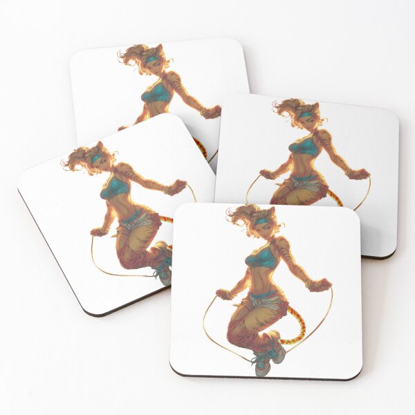 Item preview, Tigress Jump Rope Workout – Female Tiger Fitness Art designed and sold by ArgentoArt.