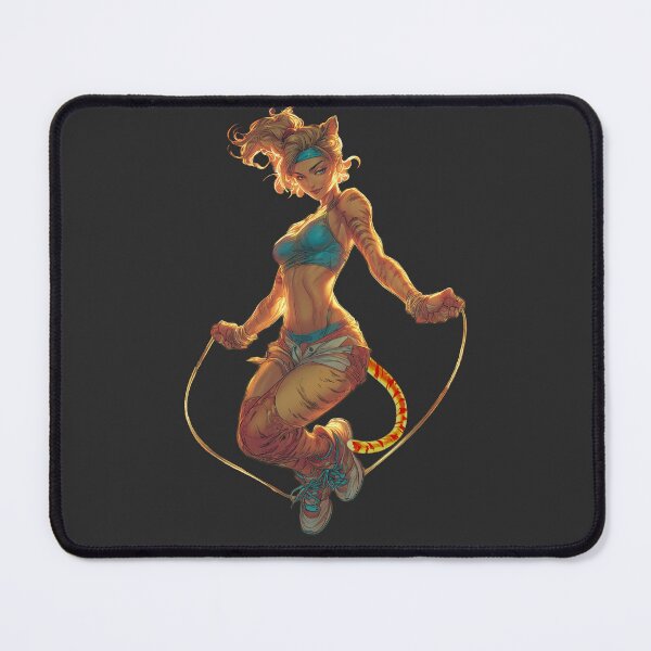 Item preview, Tigress Jump Rope Workout – Female Tiger Fitness Art designed and sold by ArgentoArt.