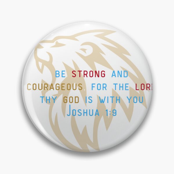Item preview, Be Strong and Courageous Christian T-Shirt designed and sold by UpperRoom91.