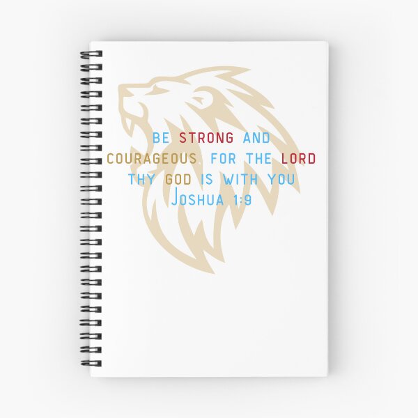 Item preview, Be Strong and Courageous Christian T-Shirt designed and sold by UpperRoom91.