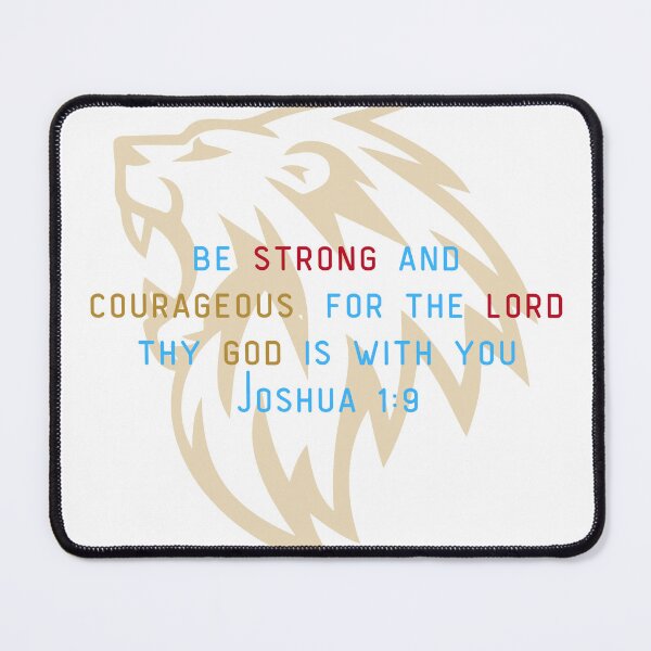 Item preview, Be Strong and Courageous Christian T-Shirt designed and sold by UpperRoom91.