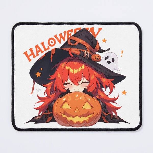 Item preview, Game Diluc Genshin Impact Halloween Pumpkin Cute Chibi Anime Boy Witch Kawaii designed and sold by HumbertoValveno.