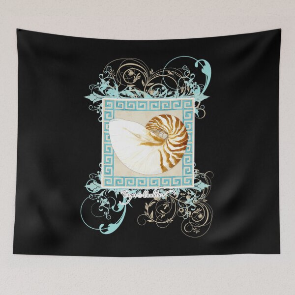Item preview, nautilus shell greek key w swirl flourishes audrey jeanne roberts transparent	 designed and sold by xemvtbkwqc82.