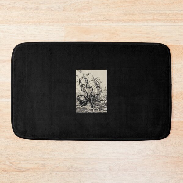 Item preview, Vintage Kraken attacking ship illustration  1	 designed and sold by agrcugjboo6.