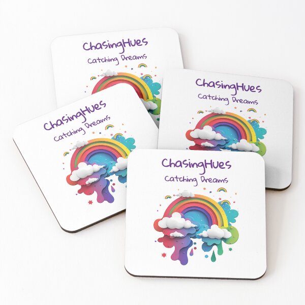 Item preview,  "Chasing Hues, Catching Dreams" colorful Rainbow story design designed and sold by TR_fairydesigns.
