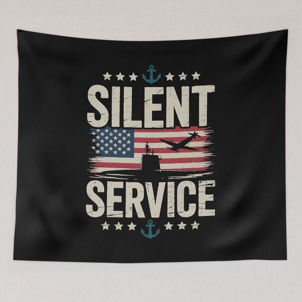Item preview, USA Submarine Force Silent Service Veterans Day Patriotic designed and sold by BakeryDozen.