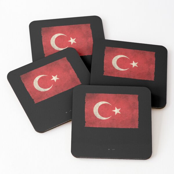 Item preview, Old and Worn Distressed Vintage Flag of Turkey Art Print 	 designed and sold by rjxeraet88.