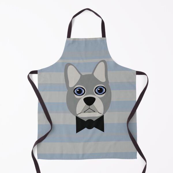 Item preview, Grey French Bulldog with stripes designed and sold by Mountain-Point.