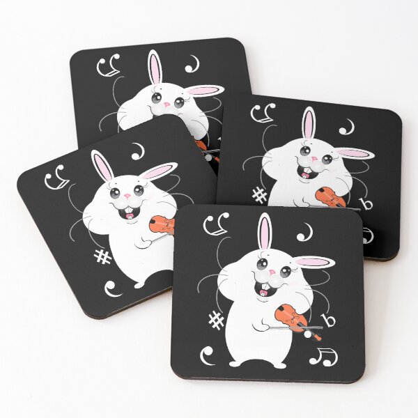 Item preview, Cute bunny (Rabbit) playing violin  designed and sold by Shirley cute art .