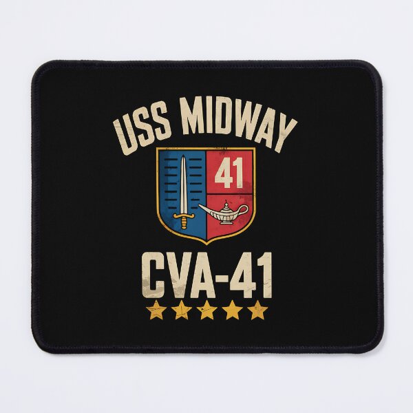 Item preview, USS Midway CVA-41 Aircraft Carrier Flag Veterans Day Patriot designed and sold by BakeryDozen.