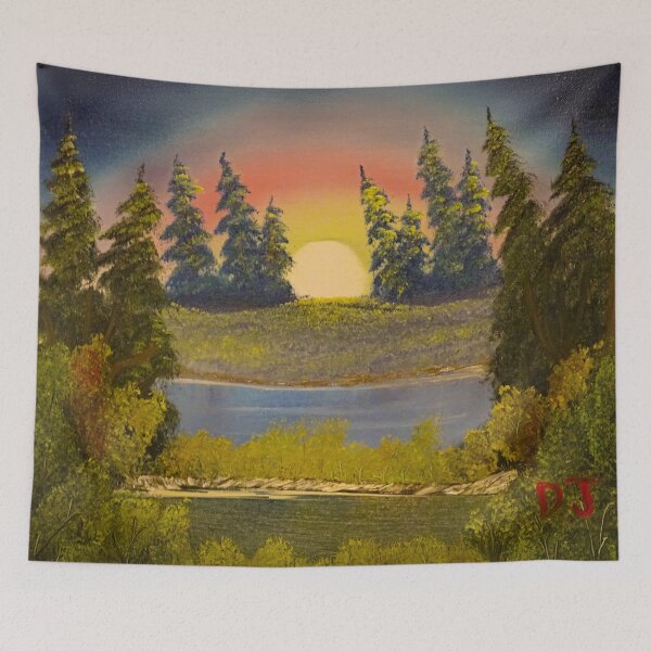 Item preview, Ever Green Sunset designed and sold by DJsOilPainting.