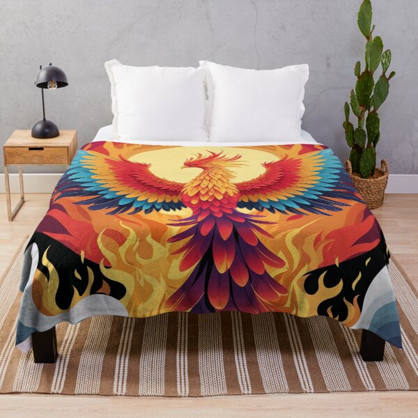 Item preview, Phoenix Rising Fire Bird Art designed and sold by Prachodayat Artworks.