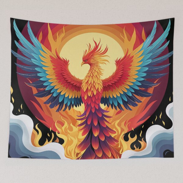 Item preview, Phoenix Rising Fire Bird Art designed and sold by Prachodayat Artworks.