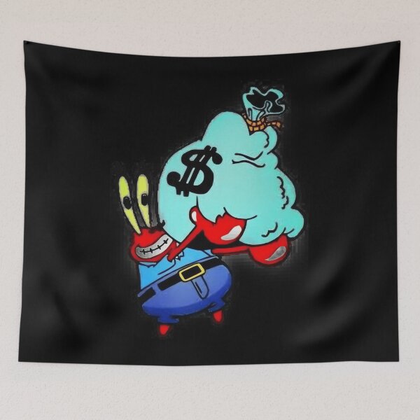 Item preview, Mr.Krabs with a sack of money 	 designed and sold by notircupkf22.