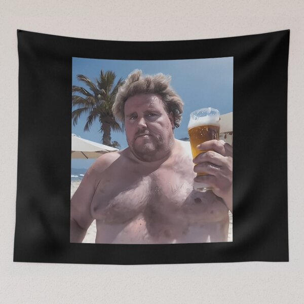 Item preview, Drachenlord Poster - Delicious Beer On Madeira designed and sold by RitvaSulin.
