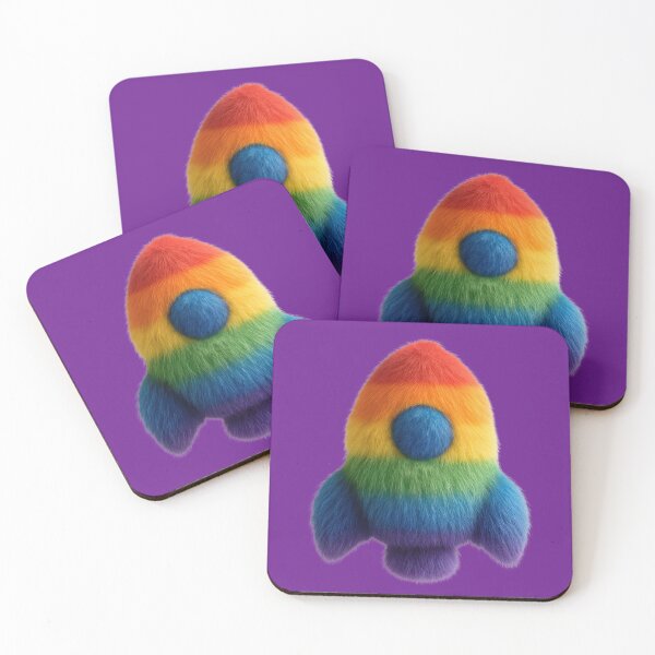 Item preview, Pride, fluffy rocket, rainbow colors designed and sold by Mauswohn.