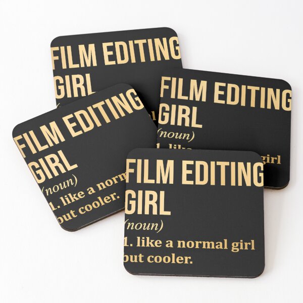 Artikelvorschau, Filmschnitt Mädchen Definition Filmeditor In Gold entworfen und verkauft von Parveenha.