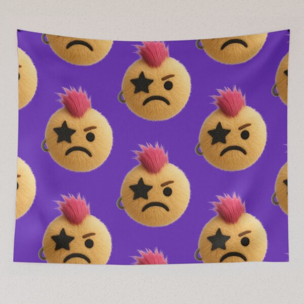 Item preview, fluffy, punk emoji designed and sold by Mauswohn.