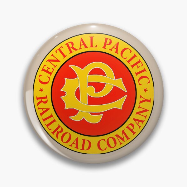 Item preview, Train logo,Central Pacific Railroad 1861~1959, Shelly's Train Store,Vintage,Classic,Archaic, Collectible Train Logos,Rail & Railroad Logos, train stickers,magnets,t-shirts,posters & much more.  designed and sold by MoreEZUSA-Here.