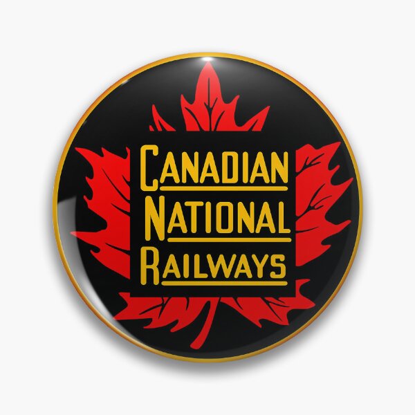 Item preview, Train logo,Canadian National Railways, Shelly'sTrain Store, Vintage,Classic,Archaic,Collectible Train Logos,Rail & Railroad Logos,train stickers,magnets,t-shirts,posters & much more.  designed and sold by MoreEZUSA-Here.