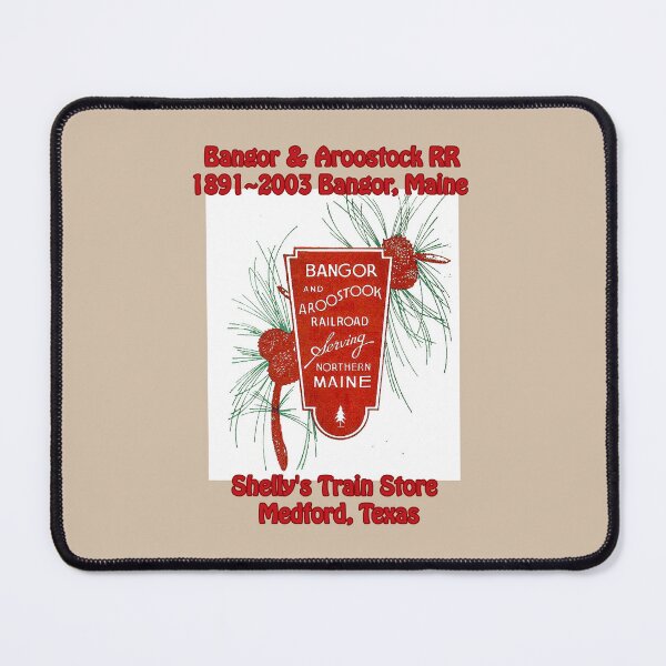 Item preview, Shelly's Train Store - Bangor & Aroostook Railroad 1891~2003, Vintage, Classic, Archaic, Collectible Train Logos, Rail & Railroad Logos, train stickers, magnets, t-shirts, posters & much more.  designed and sold by MoreEZUSA-Here.