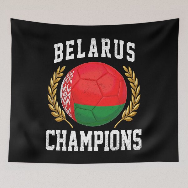 Item preview, SOCCER BALL FLAG CHAMPIONS - BELARUS - Fans and Teams for Men and Women T-shirt designed and sold by wallsandpatts.