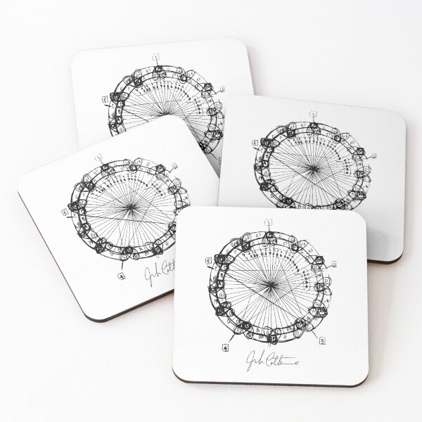 Item preview, Coltrane Chord Changes Mandala (Dark Design)  	 designed and sold by yyrsynaba92.