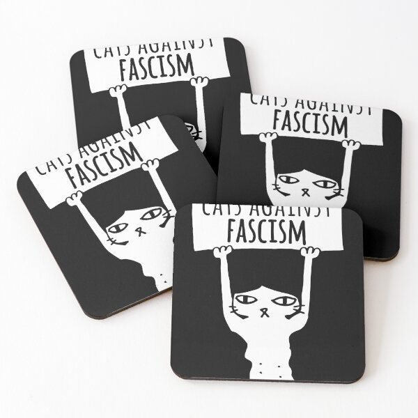 Item preview, Protest Cats Against Fascism Democats Antifa Meme designed and sold by Rameshand.