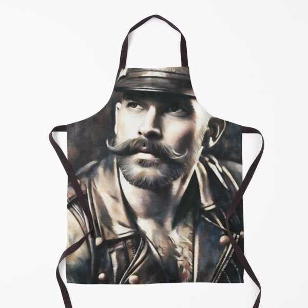Item preview, Limited Edition Maverick: Gay Leather Wallart Military Daddy Painting Graphic Design designed and sold by ItsAKinkThing.