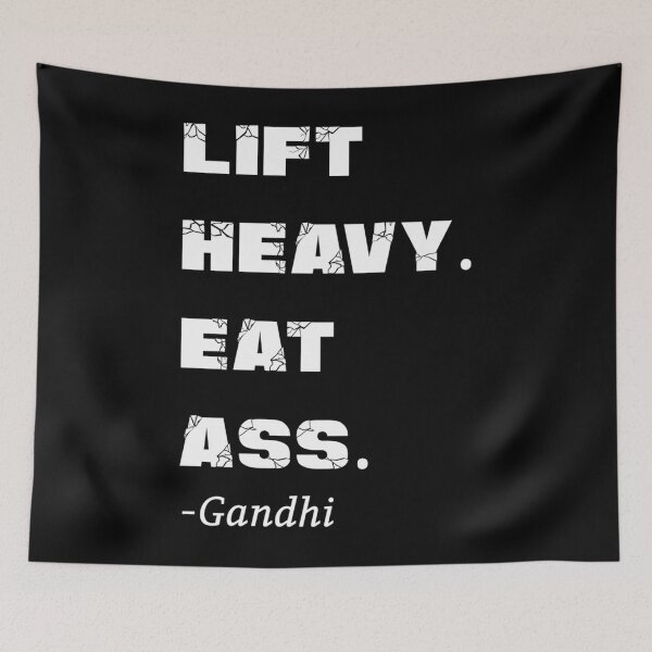 Item preview,  Lift Heavy Eat Ass Gandhi Gym designed and sold by Rameshand.