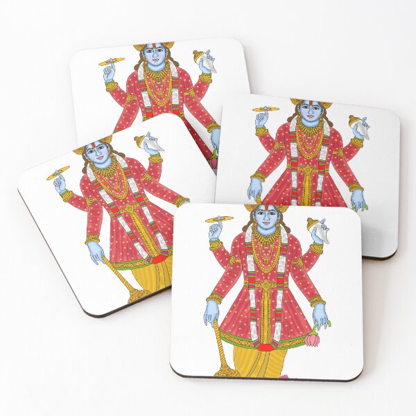 Item preview, Lord Vishnu Standing on Lotus Digital Art designed and sold by Harshit_Digital_Arts.
