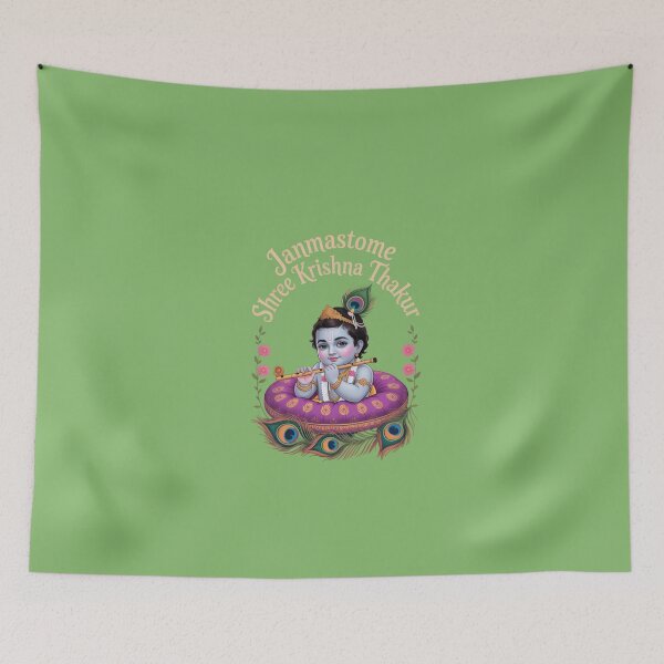 Item preview, Janmastome shree krishna thakur T -shirt design designed and sold by Tshirt102.