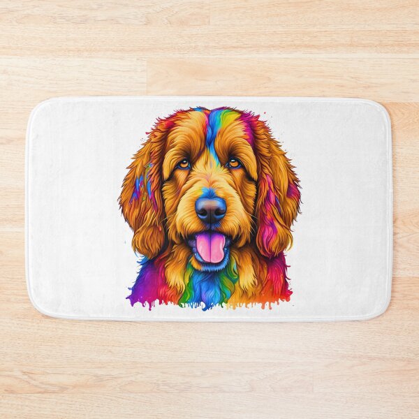 Item preview, Rainbow Bernedoodle Modern Art | Colorful Dog Lover Design designed and sold by Fredster1966.