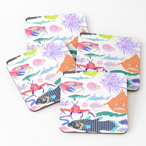 Item preview, Colorful Deep Sea Creatures Illustration – Vibrant Ocean & Marine Life Art | カラフルな深海生物イラスト designed and sold by Kyotsube.