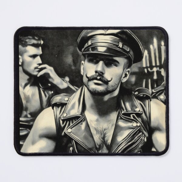 Item preview, Limited Edition Maverick: Gay Leather Wallart Leather Bar Daddy Berlin Tom of Finland Tribute Painting Graphic Design designed and sold by ItsAKinkThing.