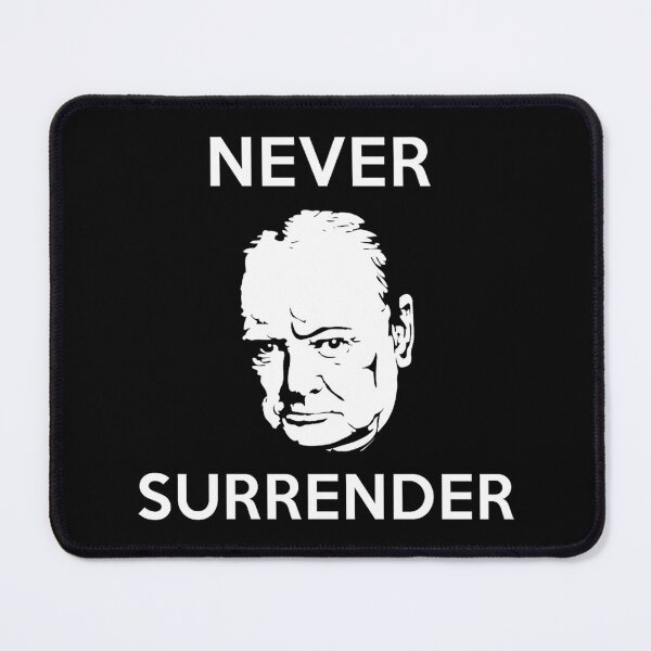 Item preview, Never Surrender Churchill Justinquens Transparent	 designed and sold by gjpvpbmn23.