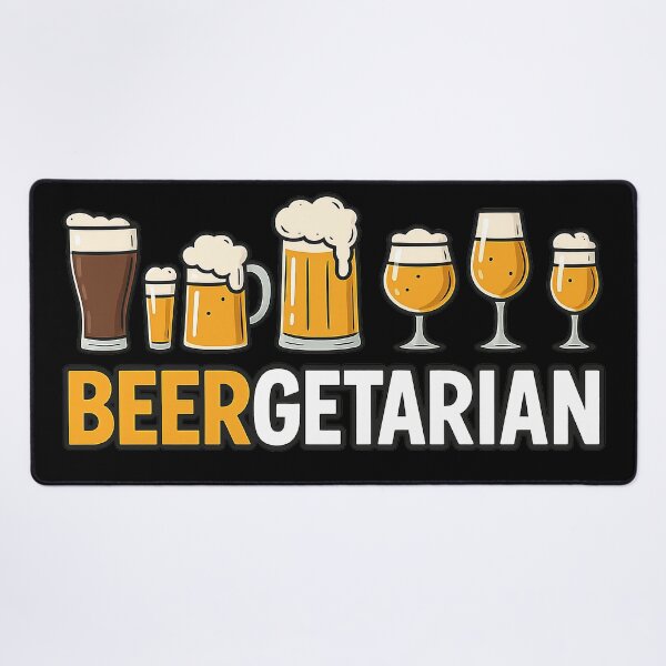 Item preview, Beergetarian Vintage Beer Lover Humor Gift Idea designed and sold by RandomPrints.