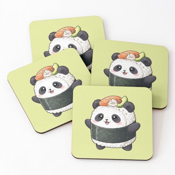 Item preview, Kawaii Sushi Panda Nigiri Funny Food Japanese Cute Animal Art designed and sold by bvdesignart.
