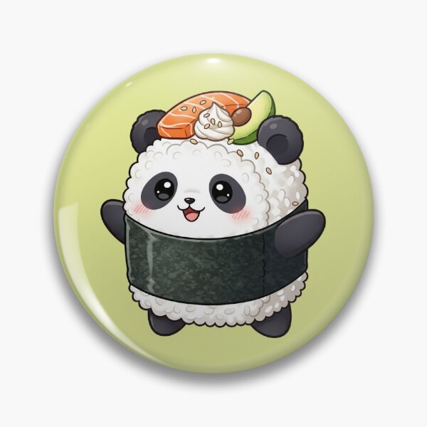 Item preview, Kawaii Sushi Panda Nigiri Funny Food Japanese Cute Animal Art designed and sold by bvdesignart.