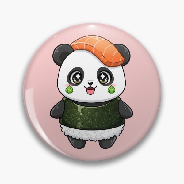 Item preview, Kawaii Sushi Panda Nigiri Funny Food Japanese Cute Animal Art designed and sold by bvdesignart.