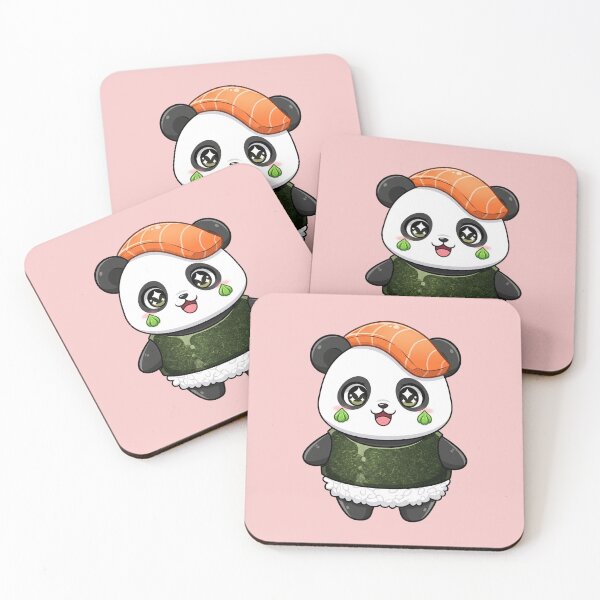 Item preview, Kawaii Sushi Panda Nigiri Funny Food Japanese Cute Animal Art designed and sold by bvdesignart.