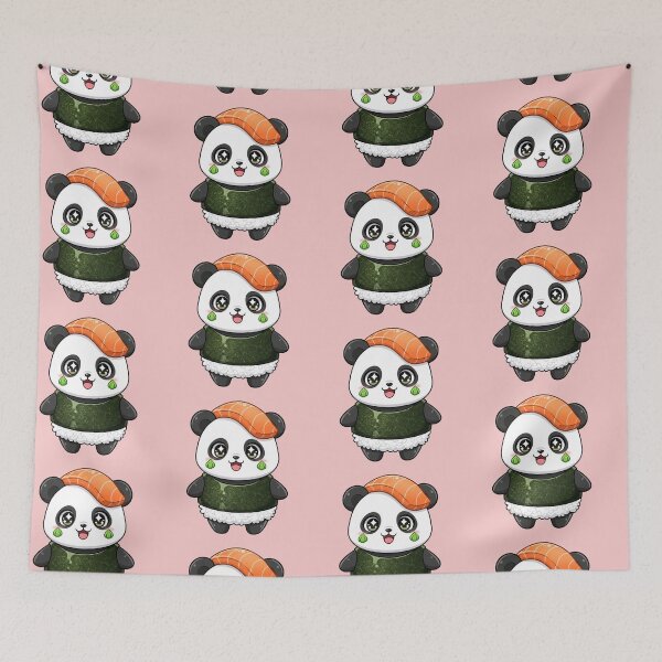 Item preview, Kawaii Sushi Panda Nigiri Funny Food Japanese Cute Animal Art designed and sold by bvdesignart.